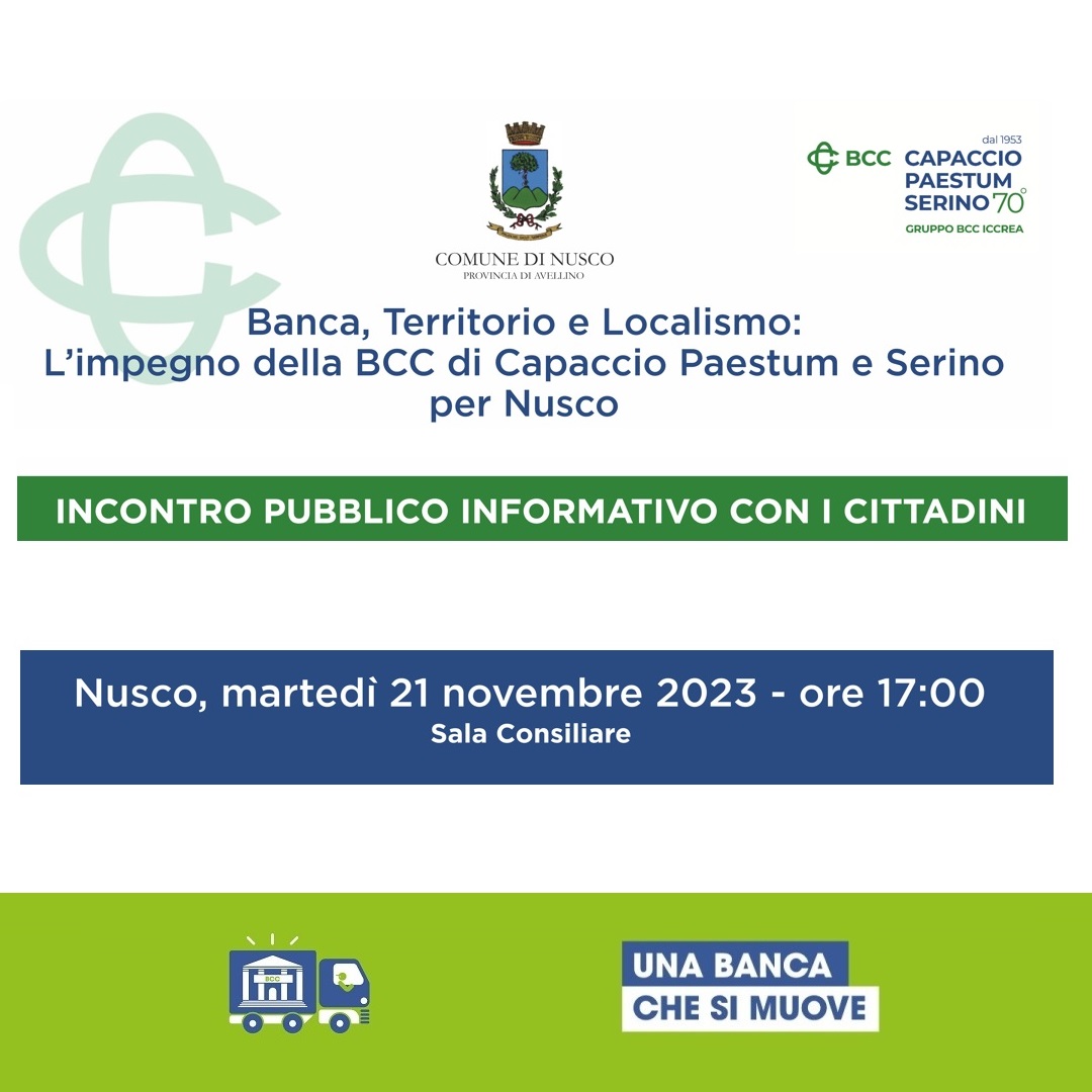 Banca Territorio E Localismo Limpegno Della BCC Di Capaccio Paestum